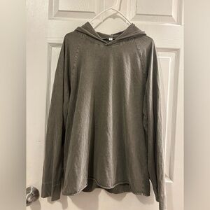 Mens James Perse long hooded sweatshirt size